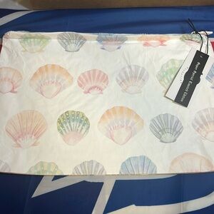 ALOHA Collection Ocean Paper Shells Mid Pouch